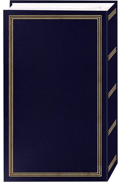 Pioneer Photo Albums Photo Album, 504 Pockets 4"X6", Navy Blue, STC-504