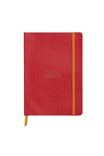 Rhodia Notebook A5, 80 sheets, ruled, softcover, ivory 90 g/m², Rhodiorama, poppy