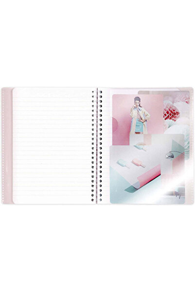 Clairefontaine Spiral notebook A4, 80 sheets, Fracenza ruling, PP cover, 90 g/m², Koverbook Blush (assorted colors