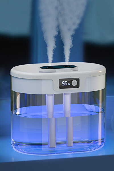 The Wlue 1.5 Litre Dijital Çift Sprey Oda Hava Nemlendirici | Aromaterapi Buh...