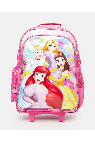 REDTAG حقيبة عربة للأطفال بتصميم أميرة وردية للبنات (18 بوصة)