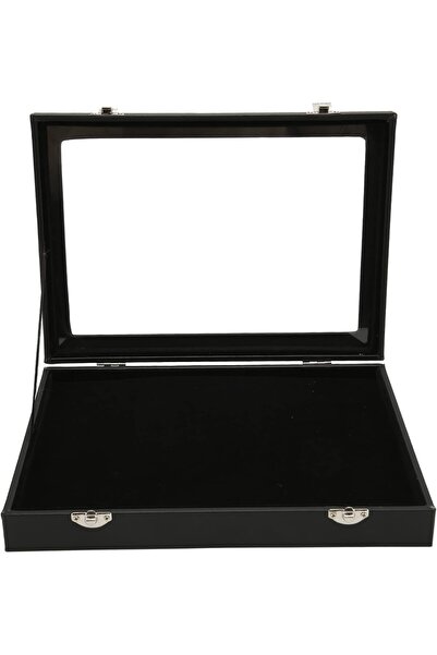 DAUB Pin Display Case, Dustproof Shadow Box Frame with Sponge Lining for Pin Collection
