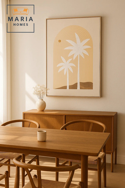 MARIA HOMES Modern Geometric Wall Art for Living Room – Colorful Abstract Home Decor Panel 120*80cm