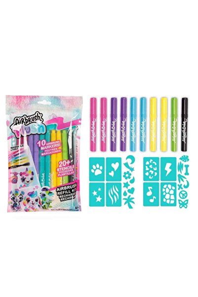 Canal Toys Airbrush Plush Boyama Kalemi Yedeği 10’lu Paket