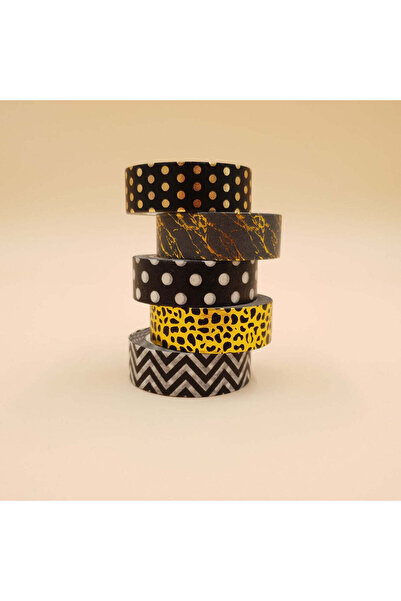 PAPERIE Washi Tape - Set of 5 (Dark Colors)