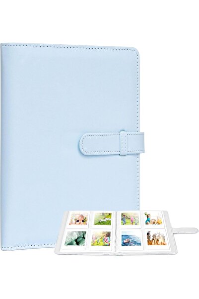 JINXXTTA ألبوم صور من ١٠٨ جيوب لكاميرا فوجي فيلم إنستاكس ميني وبولارويد (أزرق)