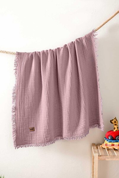 Budi Kanz Baby 4 Layer Muslin Blanket Knz-027 Dusty Rose