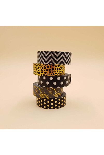 PAPERIE Washi Tape - Set of 5 (Dark Colors)