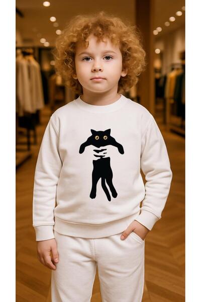 playwear Hanorac pentru copii CUT CATEYE cu imprimeu pentru fete și băieți, c...