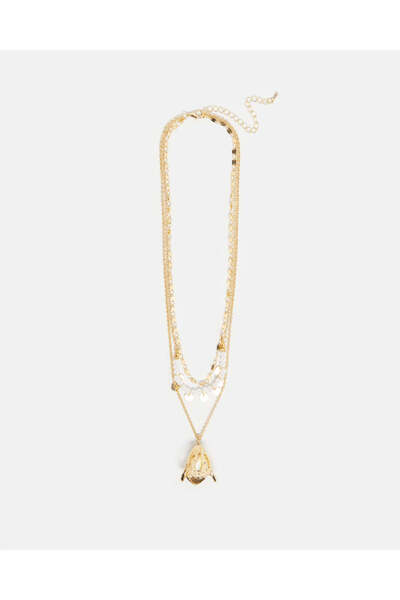 REDTAG قلادة نسائية مزينة بالذهب