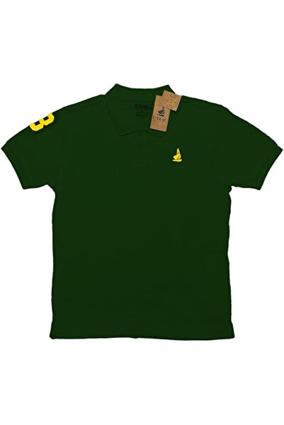 Ethic Solutions Men’s Premium Cotton Polo Shirt with Embroidered Logo – Hunter Green