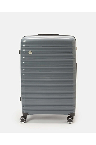 REDTAG Grey Textured Trolley Luggage Trolley (28 Inch)