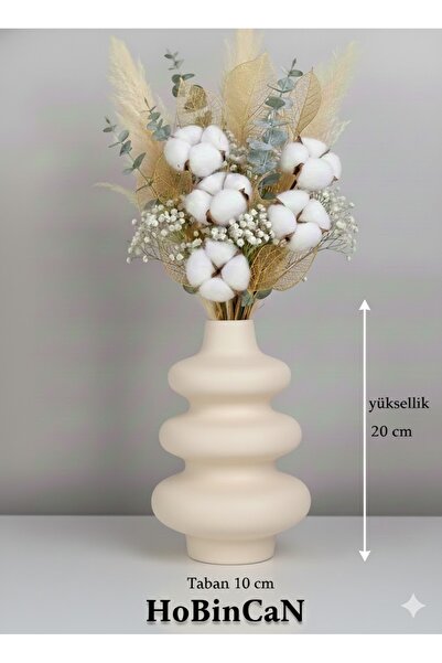 Pelirum Dekoratif Twist Bubble Modern Vazo şık tasraım 20 cm büyük boy