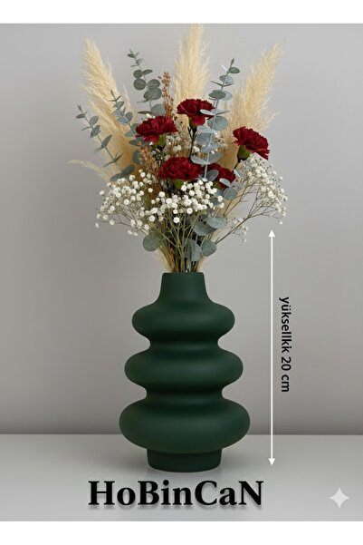 Pelirum Dekoratif Twist Bubble Modern Vazo şık tasraım 20 cm büyük boy