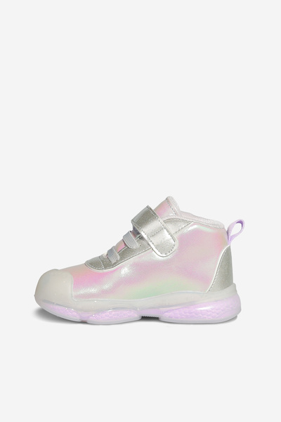 Vicco Gemini Lighted Girl's First Step Gray Boots