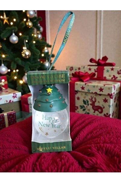 AGT kar küresi yılbaşı ağaç süsü 6X4 cm