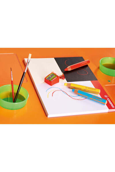 Stabilo woody 3-in-1 colored pencils, 18 colors / set with sharpener and brush