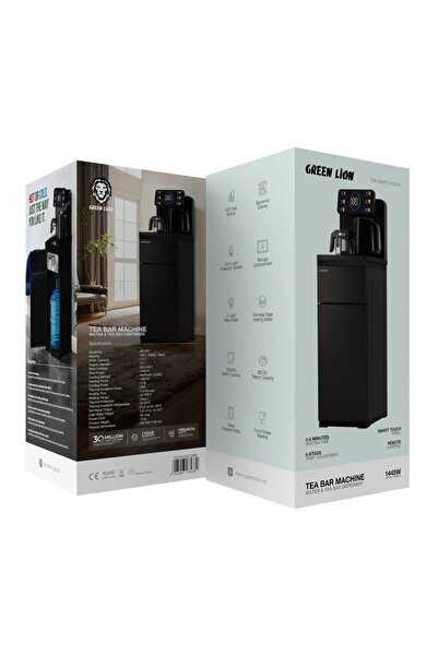 Green Lion Tea Bar Machine 1445W Hot & Cold Water and Tea Dispenser with Kettle