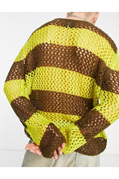 collusion Sweater, Yellow/Brown