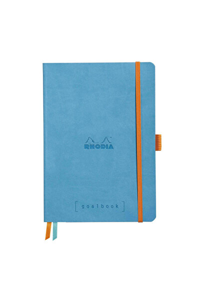 Rhodia Caiet A5, 120 de coli, punctat, copertă moale, alb 90 g/m², Rhodiorama, turcoaz
