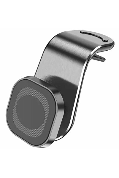 Aptel Suport auto pentru telefon, magnetic, universal, aluminiu, negru, 4.5x4 cm