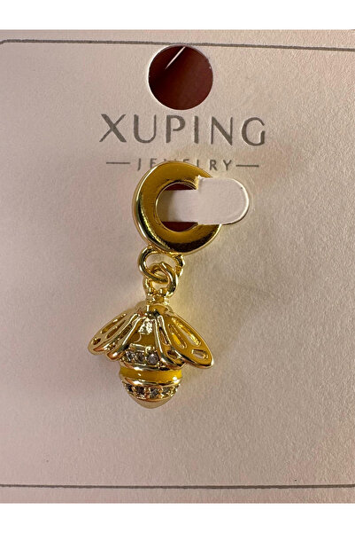 marvelous XUPİNG Kadın Altın Renkli Arı Figürlü Kolye Ucu-Charm Çelik Kararma...