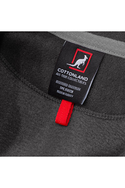 Cottonland Women's Scarlett Regular Fit Zip-Up Polar Fleece Jacket Gray