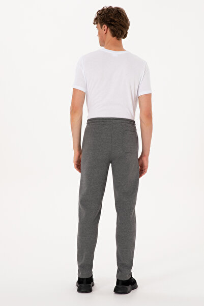 U.S. Polo Assn. Men's Anthracite Melange Fleece-Lined Sweatpants 50313761-Vr081