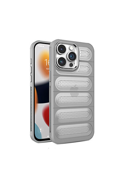 NewFace iPhone 15 Pro Case Airmax Silicone Cover - Titan Gray