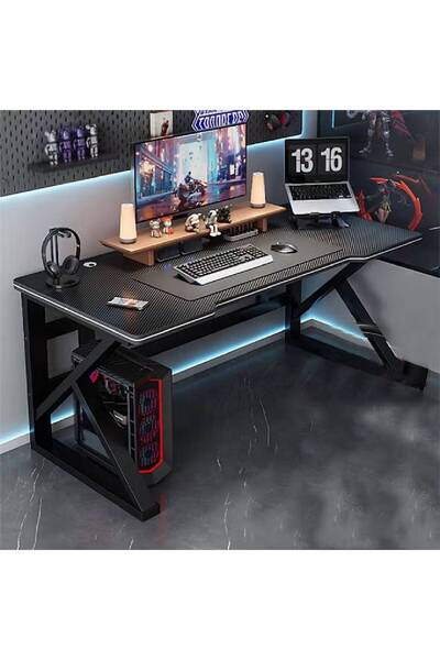 NKX مكتب كمبيوتر من ألياف الكربون الصلبة لغرفة النوم وغرفة الألعاب والمكتب وا...