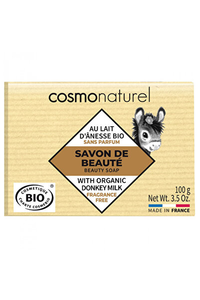 COSMO NATUREL soap with donkey milk and shea butter, fragrance-free, 100 g -
