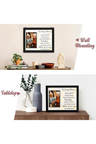 mCherry صندوق ظلال LED تذكاري - هدية تعاطف/حزن مقاس 10 × 8 بوصات (اللون 09)