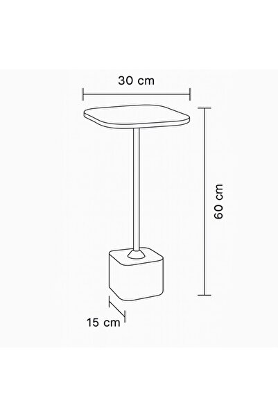 Vi Markets A marble side table with a sleek and modern gold base