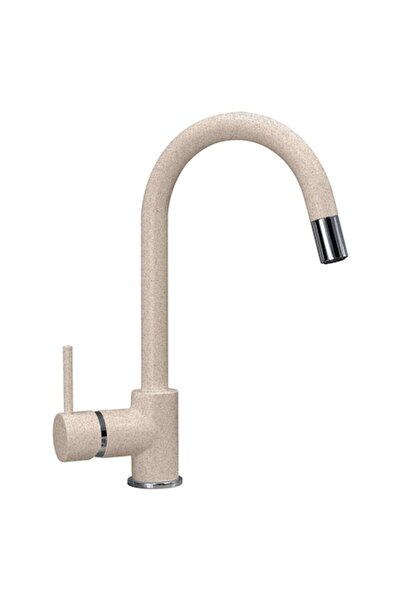 CookingAid Baterie bucătărie INDIANA cu furtun de pulverizare retractabil și cap extractibil - Bej Pigmentat