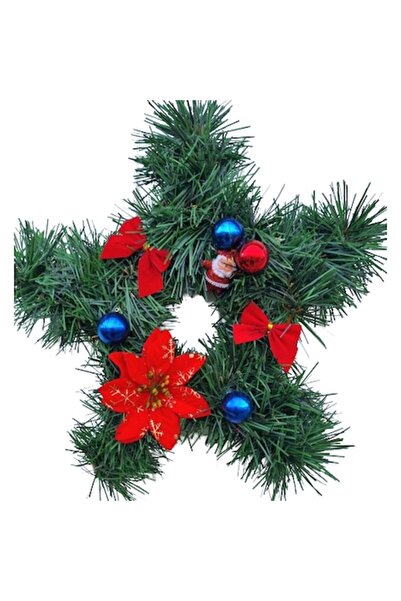 OEM Coroană decorată în formă de stea 30 cm