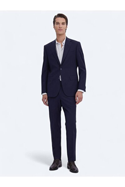 Kip Saks Straight Modern Fit Wool Blend Suit