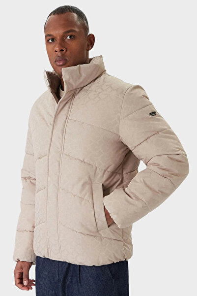 Guess Chain Men's Beige Coat M5Bl2Mw2232-F1Lm