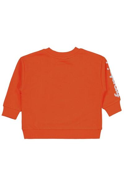 Civil Boys Skater Printed 2-5 Years Old Sweatshirt - Orange 2-3 Years Old