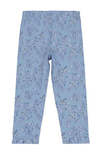 Civil Girls Flower Printed 2-5 Years Leggings - Blue 3-4 Years