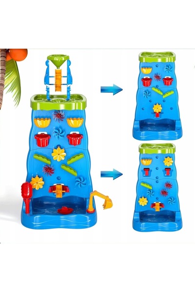 Matadi Matadi 2-in-1 children's playset, with Water Wall and Waterfall, double structure, rotating gears and