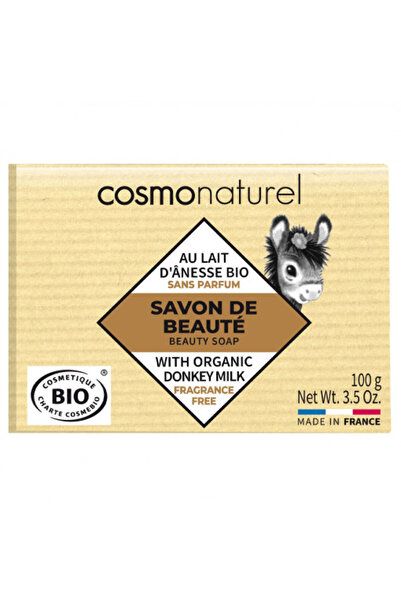 COSMO NATUREL soap with donkey milk and shea butter, fragrance-free, 100 g -