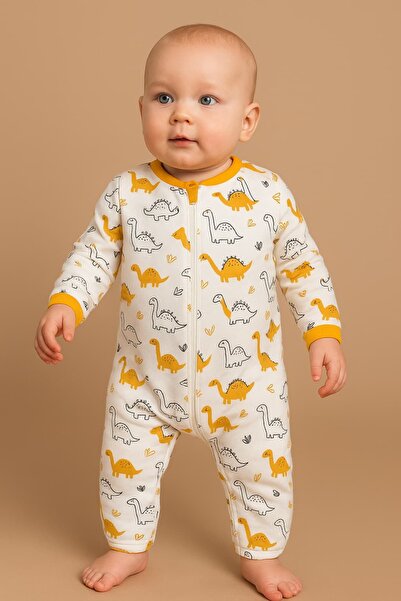 KapsülBebek 100% cotton zippered overalls