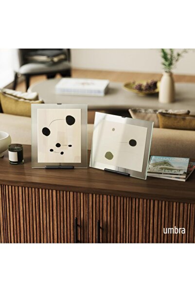 umbra Flute Picture Frame, 8x10 in, Black