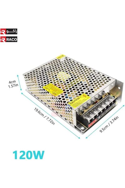 Raco Multipurpose AC to DC Switching Power Supply Driver (24V, 120W 5A)