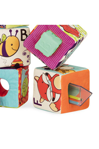 BToys B.Toys Set of 6 Plush ABC Cubes