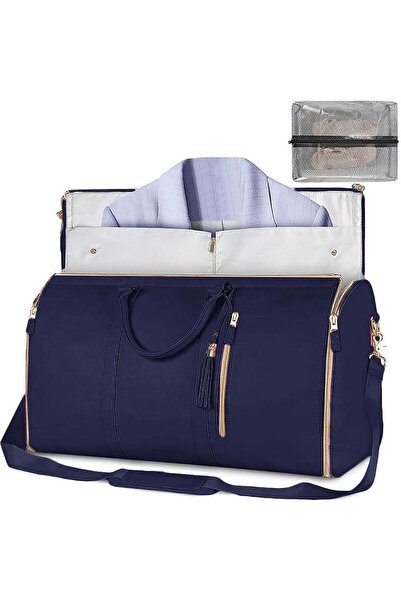 MASKON ™ Carry-on Travel Bag with Garment Compartment, Shoe Pocket, Adjustable Strap