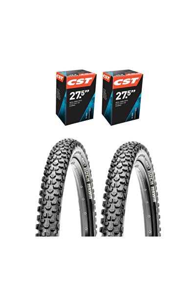 heugers CST 27.5x2.25 Rock Hawk İç Dış Lastik Seti – Ön Arka, Dağ Bisikleti U...