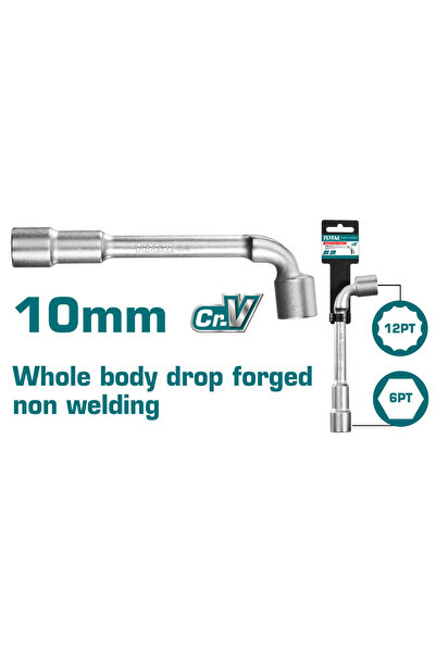TOTAL Cheie tubulara tip L - 10mm INDUSTRIAL