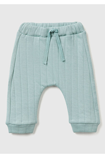 United Colors of Benetton Baby Grey-Green Logo Label Elastic Waist Drawstring...