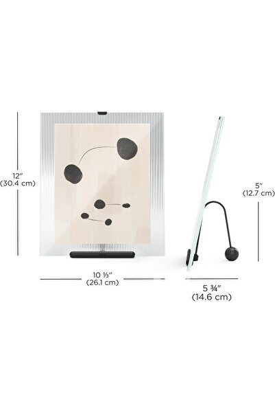 umbra Flute Picture Frame, 8x10 in, Black